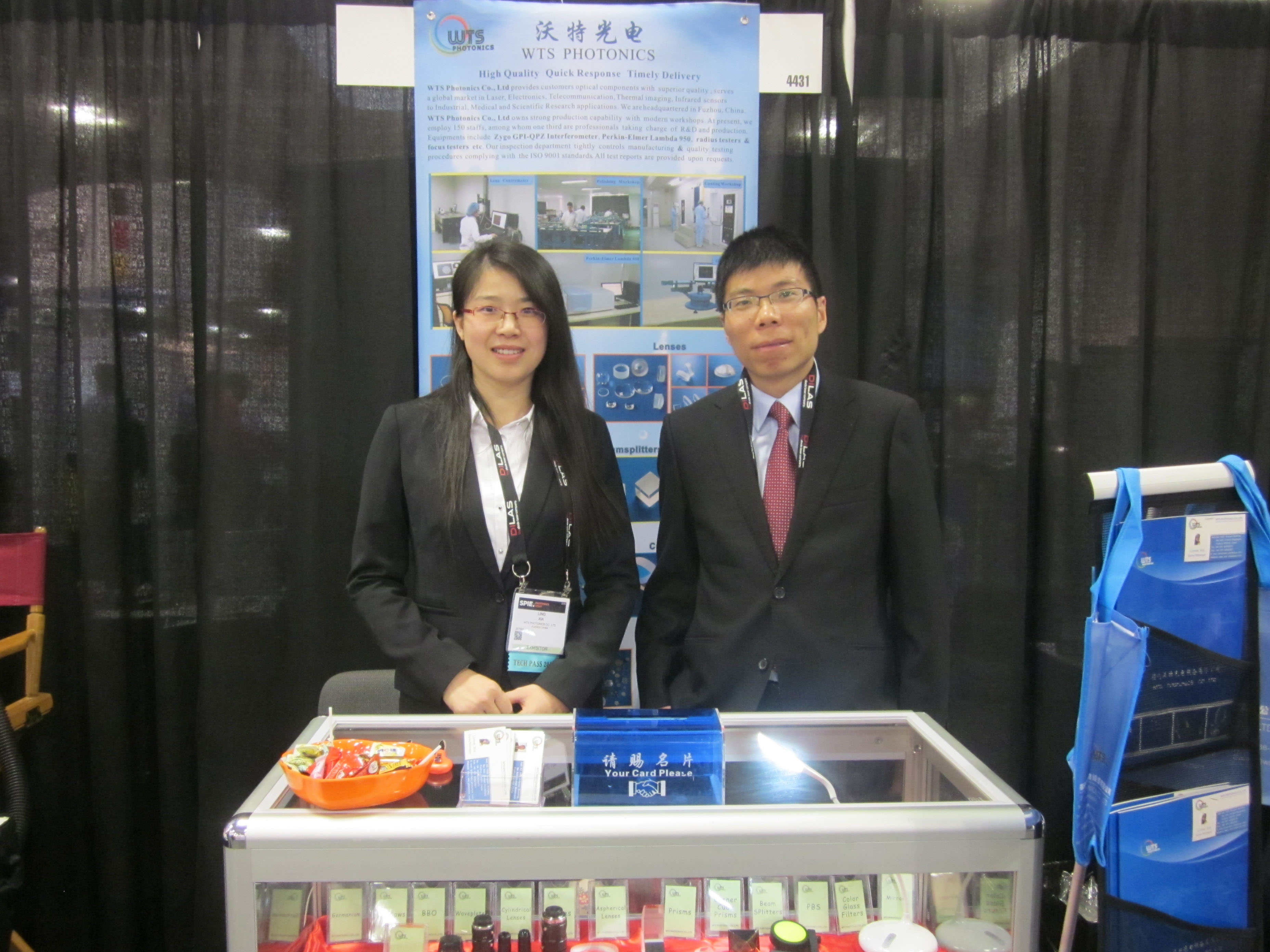 WTS Photonics 成功参加 PHOTONIS WEST 2016